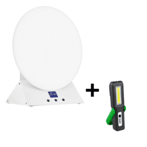 Lampa antydepresyjna IQ Sun Med Pro elektroniczne sterowanie - biała + lampka GRATIS (dostępna 3-7 dni)